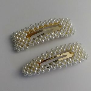 Faux Pearl Hairclip Set